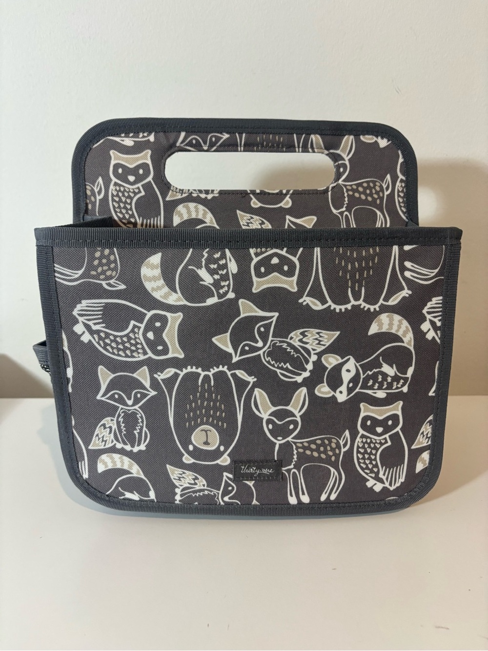 Thirty One Get Creative Caddy Forest Friends NWOT Organization Gray